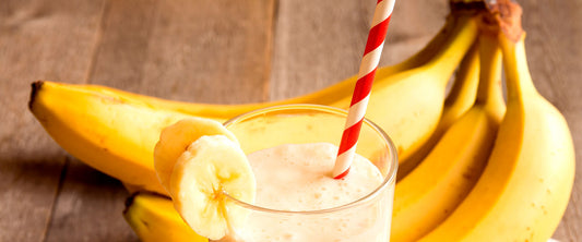 Fotografía de licuado de plátano.