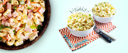 Receta para hacer macarrones a la hawaiana.