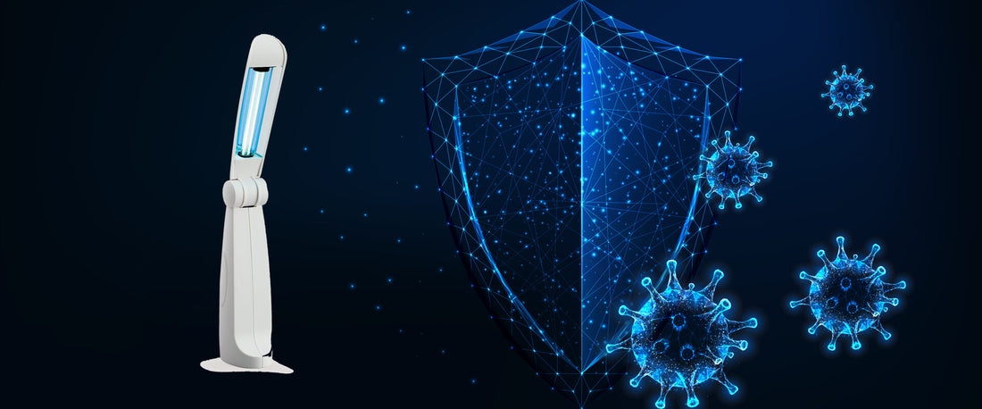 luz uv lámpara desinfectar superficies