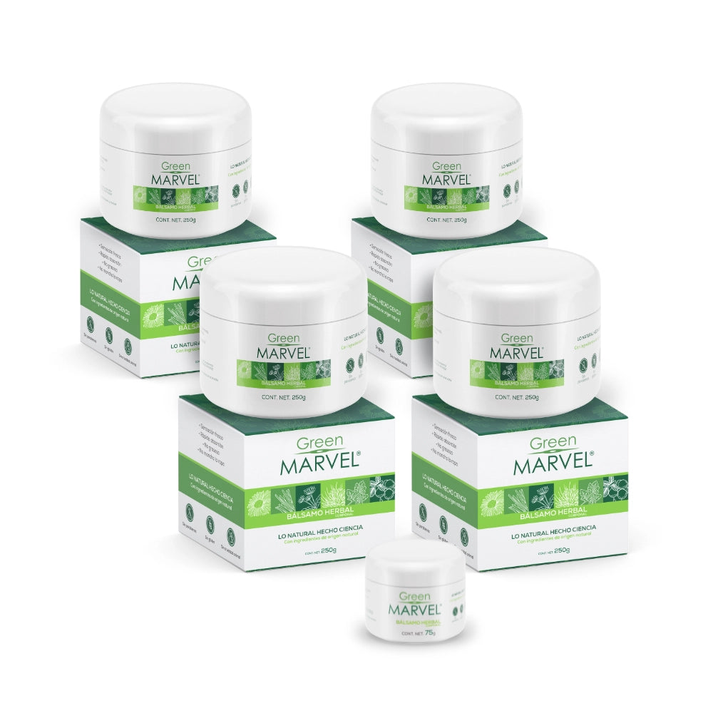 Green Marvel 250g 4 pzs + Green Marvel 75g 1pz