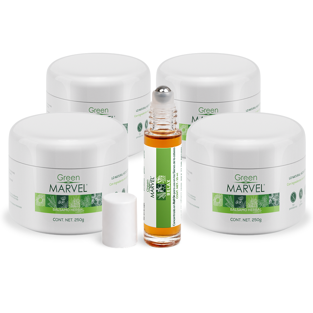 Green Marvel 250g 4 pzs + 1 RollOn