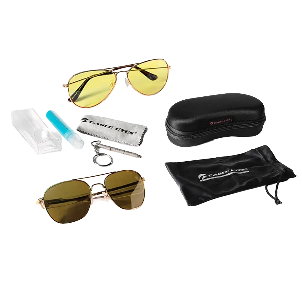 Eagle Eyes® Freedom Gold Kit - 2x1 + Estuche + Kit de limpieza