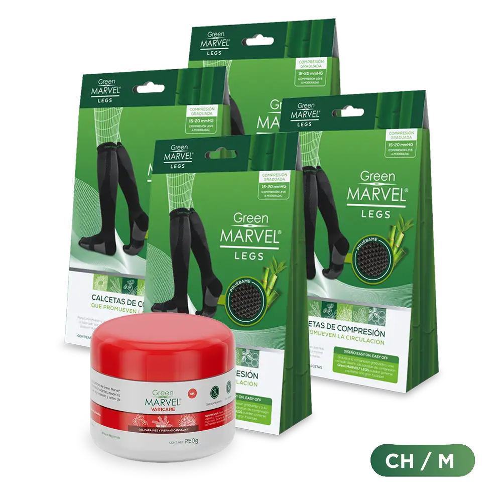 Green Marvel Legs 4 pzs + 1 pz Green Marvel Varicare 250g