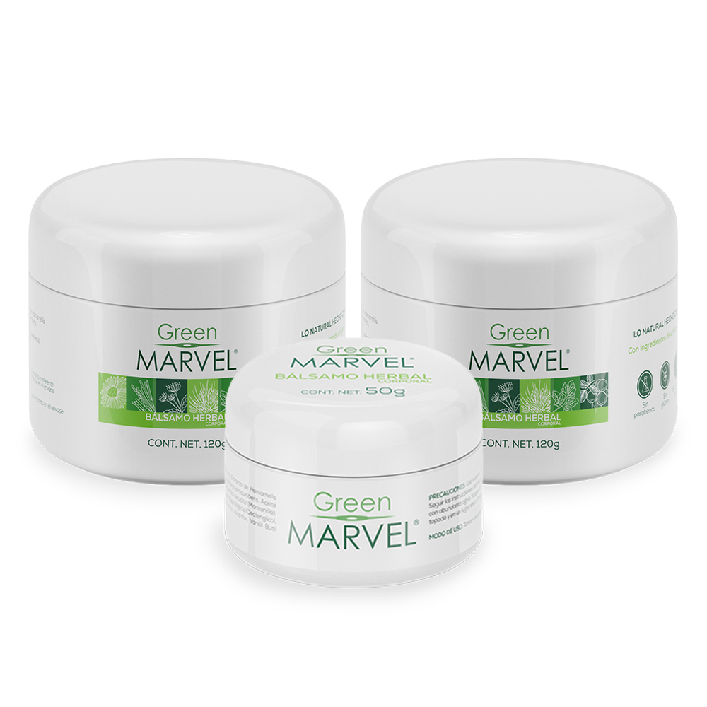 Green Marvel 120g 2 pzs + 1 GM BOLSILLO (50G) de regalo