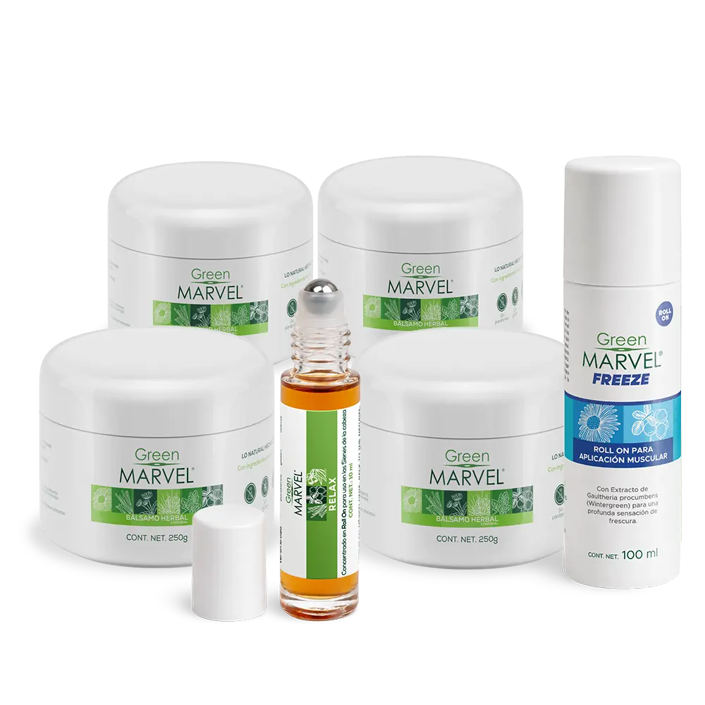 Green Marvel 4x1 + Green Marvel Freeze + 1 RollOn Aromaterapia