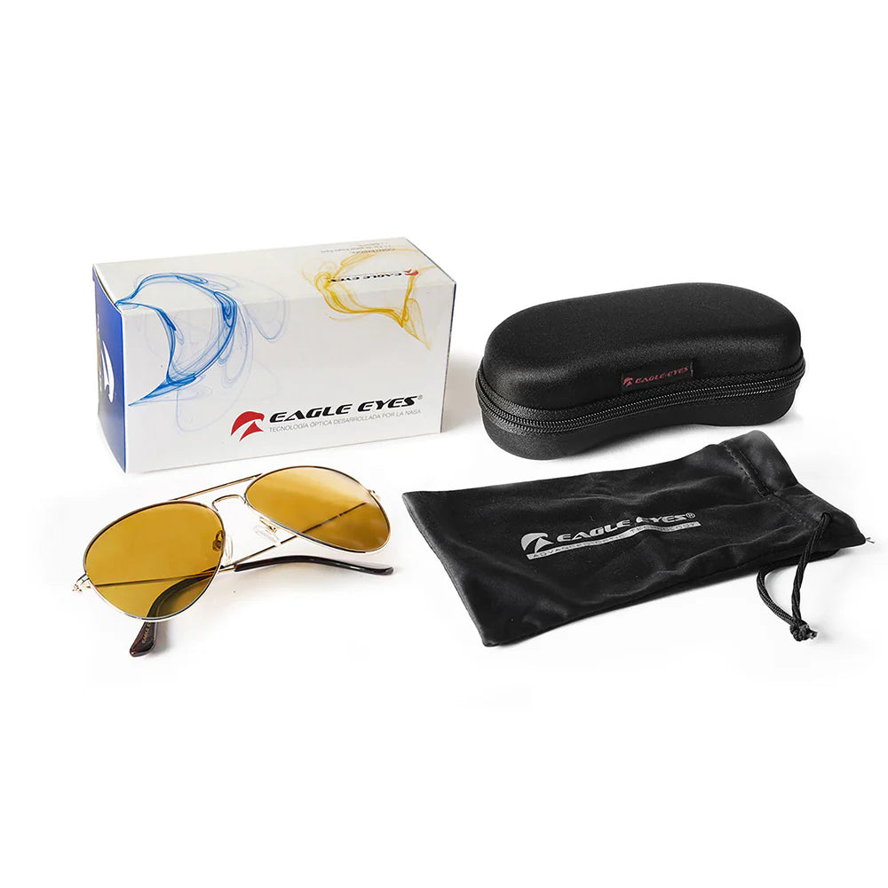 Lentes de sol Eagle Eyes® Aviator Classic Gold