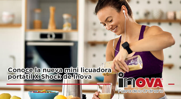 Conoce la nueva mini licuadora portátil X Shock de Inova