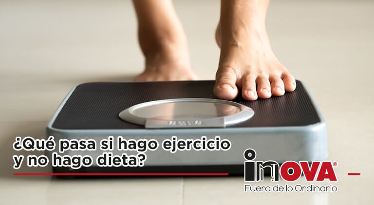 ¿Qué pasa si hago ejercicio y no hago dieta?