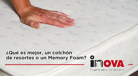 ¿Qué es mejor, un colchón de resortes o un Memory Foam?