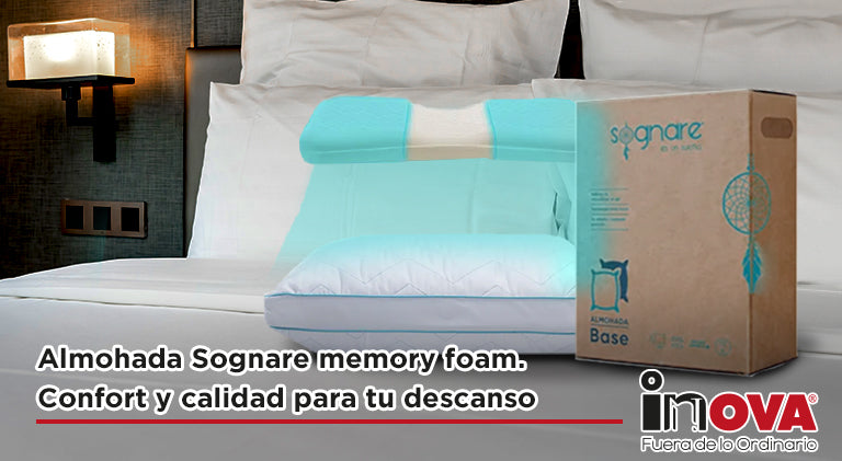 Almohada Sognare Memory foam. Confort y calidad para tu descanso-Salud Bienestar