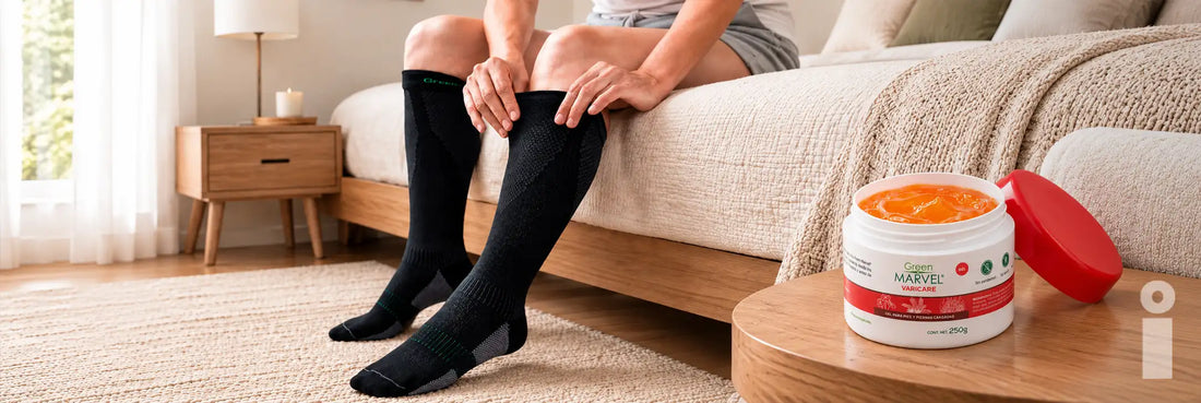 Alivio para Piernas Cansadas: Gel Refrescante vs Medias de Compresión