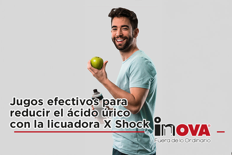 Jugos efectivos para reducir el ácido úrico con la licuadora X Shock