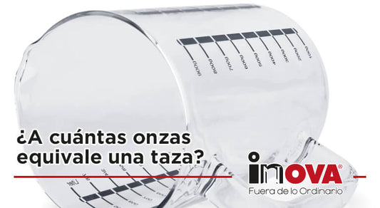 ¿A cuántas onzas equivale una taza?