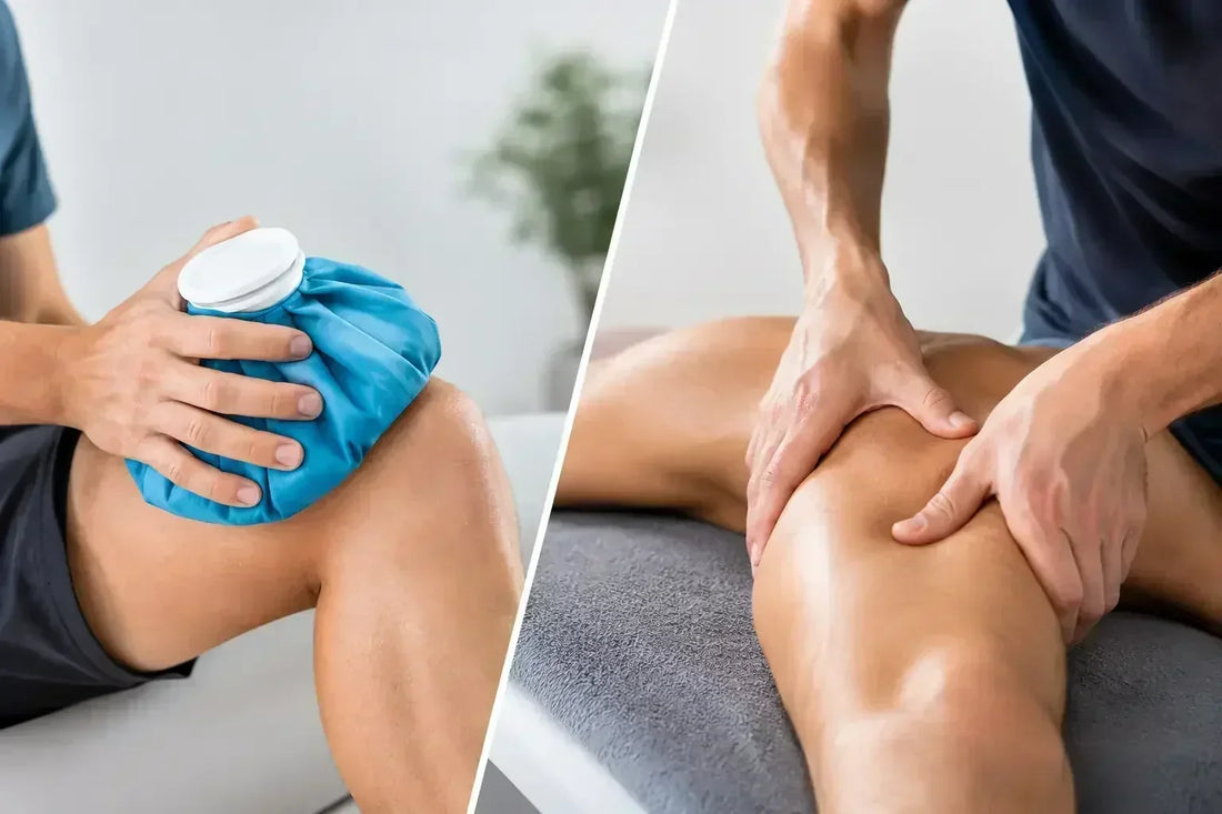 Compresas frías versus masaje muscular: ¿cuál usar?