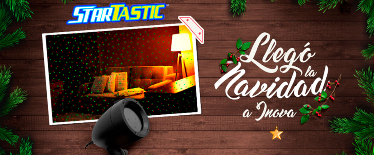 Luces láser Startastic para adornar esta Navidad.