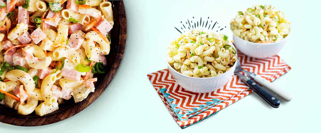 Receta para hacer macarrones a la hawaiana.