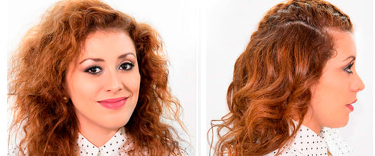 Mujer luciendo un peinado con ondas hecho con InStyler.
