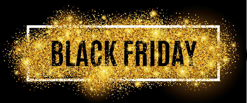 Black Friday destellos dorados