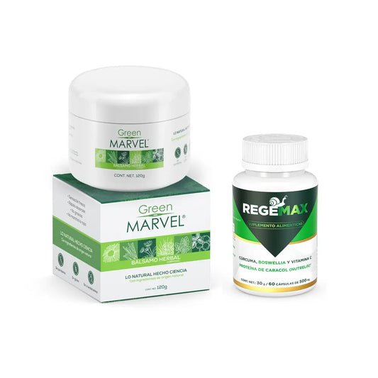 Green Marvel 120g 1 pz + Regemax Tabletas 1 pz