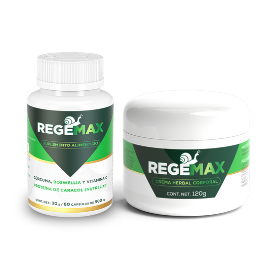 Paquete Regemax cápsulas + crema