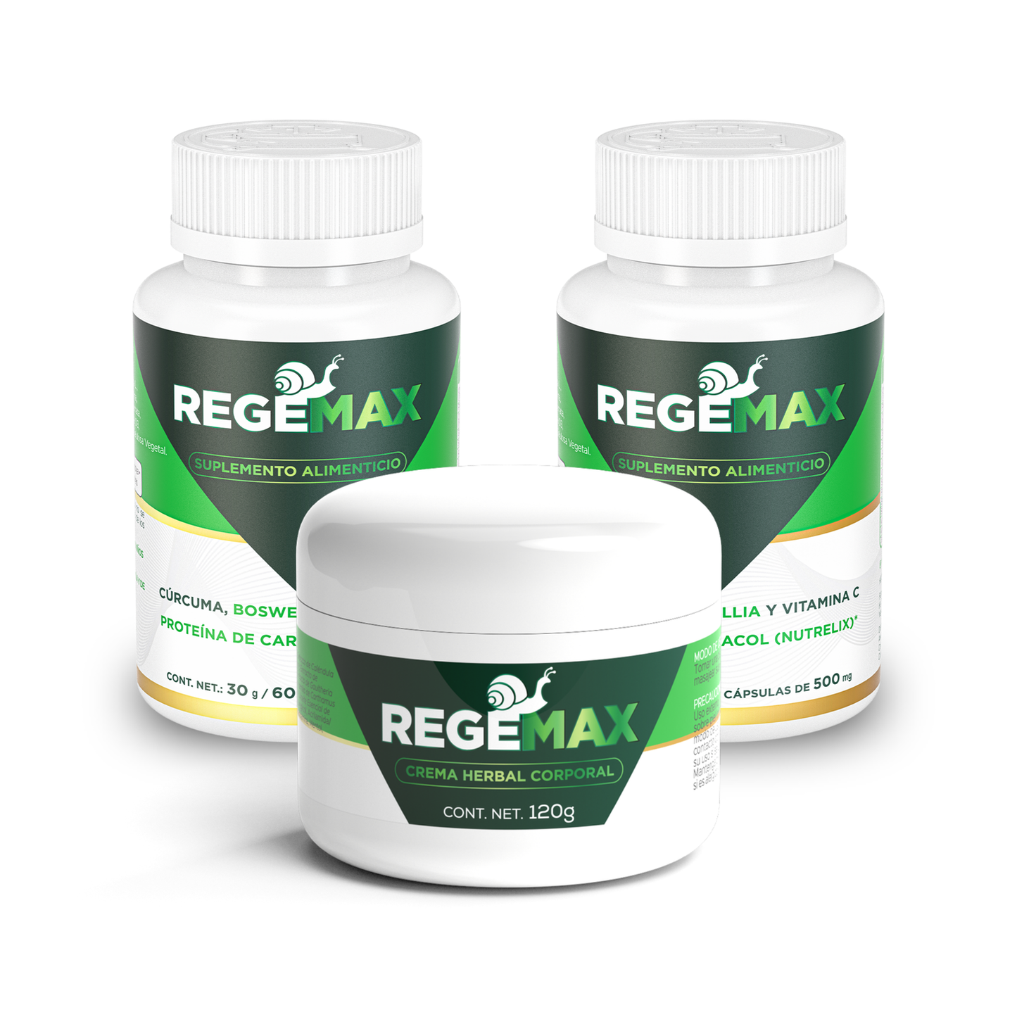 Paquete Regemax cápsulas + crema