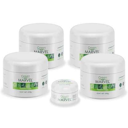 Green Marvel 250g 4 piezas + Green Marvel de bolsillo 50g.