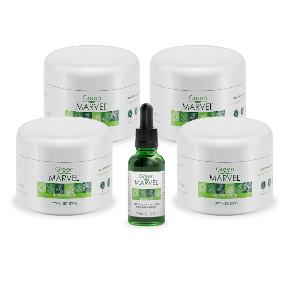 Green Marvel 250g 4 pzs + 1 Booster