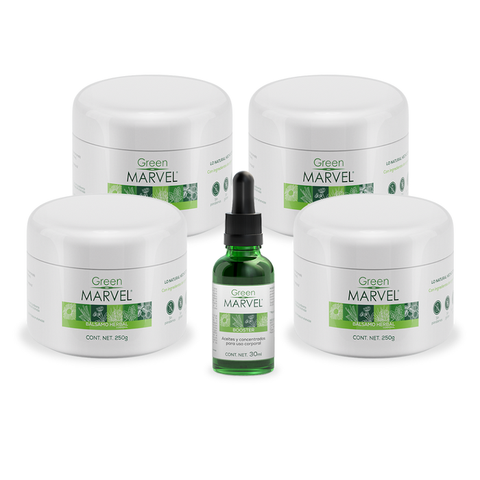 Green Marvel 250g 4 pzs + 1 Booster