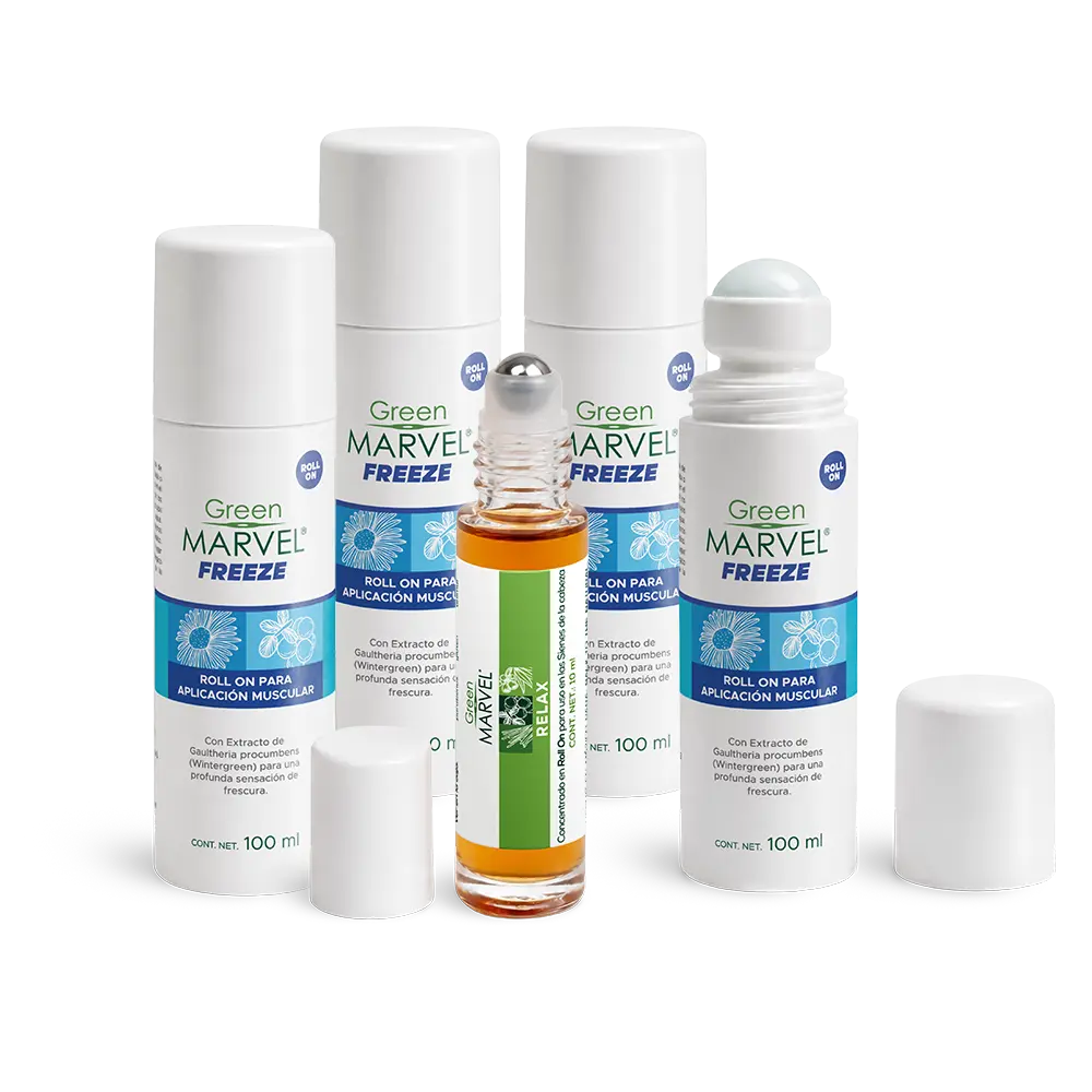 GM Freeze 4pzs + 1 RollOn Aromaterapia de regalo