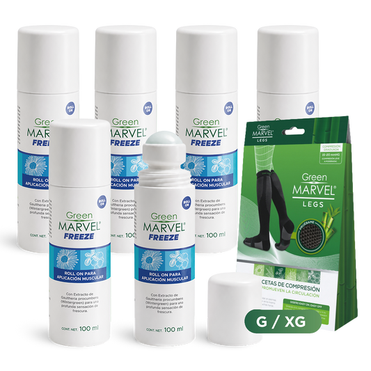 Green Marvel Freeze 6 pzs 100ml + 1 GM Legs