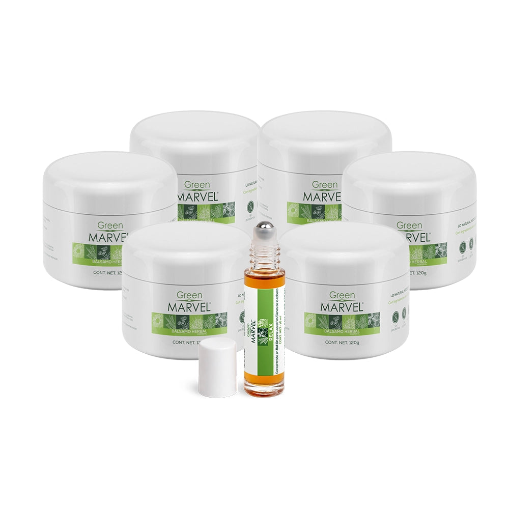 Green Marvel 120g 6 pzs + 1 RollOn