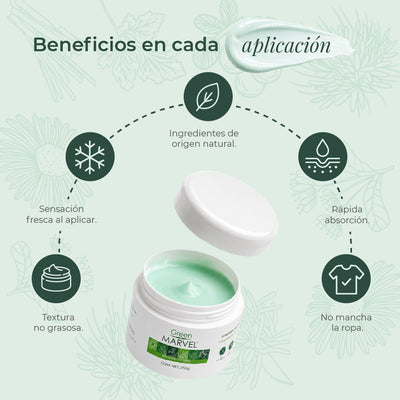 Green Marvel 250g 4 pzs + 1 GM bolsillo (50g)