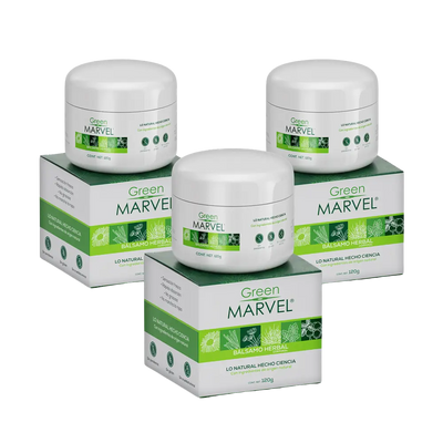 Modo de uso de Green Marvel 120g: aplicar con la yema de los dedos en la zona deseada.