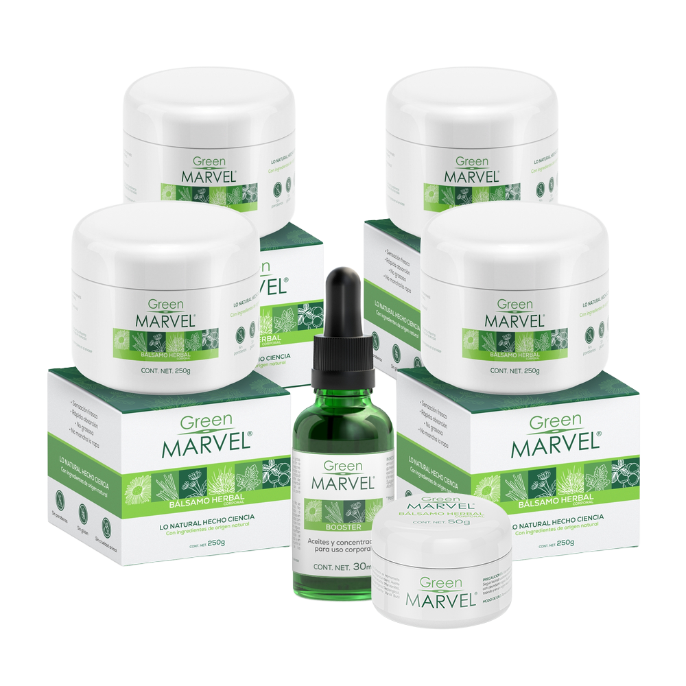 Green Marvel 250g 4 pzs + 1 Booster + 1 GM de bolsillo (50g)