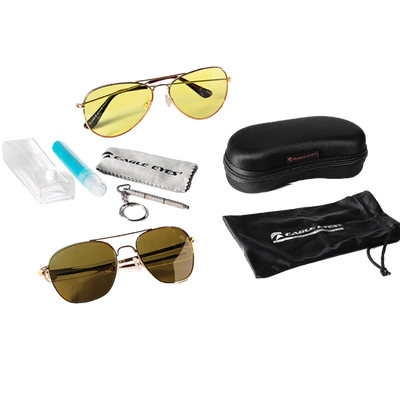 Lentes de sol Eagle Eyes® Freedom Gold Set S/C