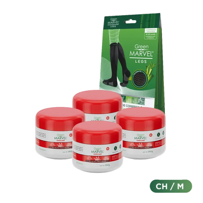 Green Marvel Varicare 4 pzs 250g + 1 Green Marvel Legs