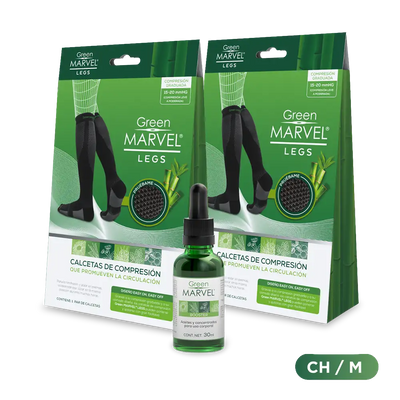 Green Marvel Legs 2 pzs + 1 pz Green Marvel Booster