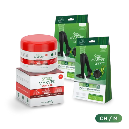 Green Marvel Legs 2 pzs + 1 Green Marvel Varicare 250g