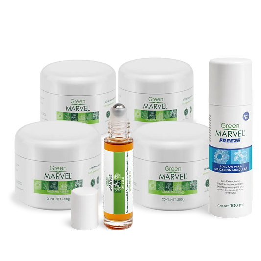 Green Marvel 4x1 + Green Marvel Freeze + 1 RollOn Aromaterapia