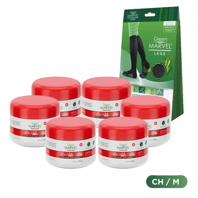 Green Marvel Varicare 6 pzs 120g + 1 Green Marvel Legs