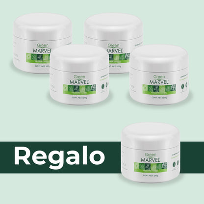 Green Marvel 120g 4 pzs + 1 de regalo