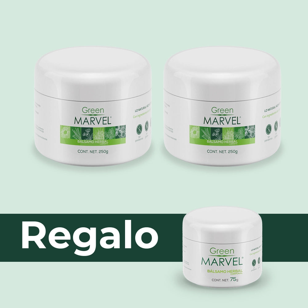 Green Marvel 250g 2 pzs + 1 GM 75g de regalo