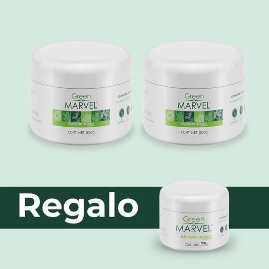 Green Marvel 250g 2 pzs + 1 GM 75g de regalo