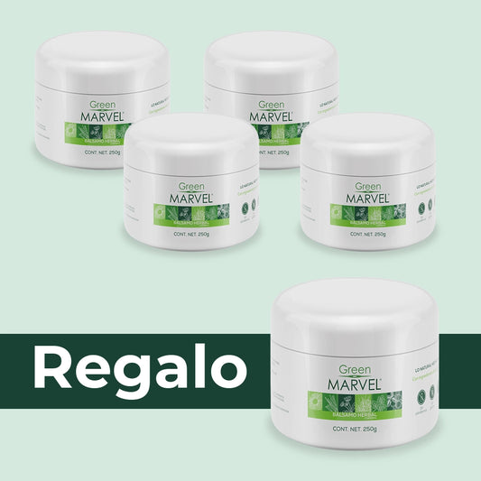 Green Marvel 250g 4 pzs + 1 de regalo
