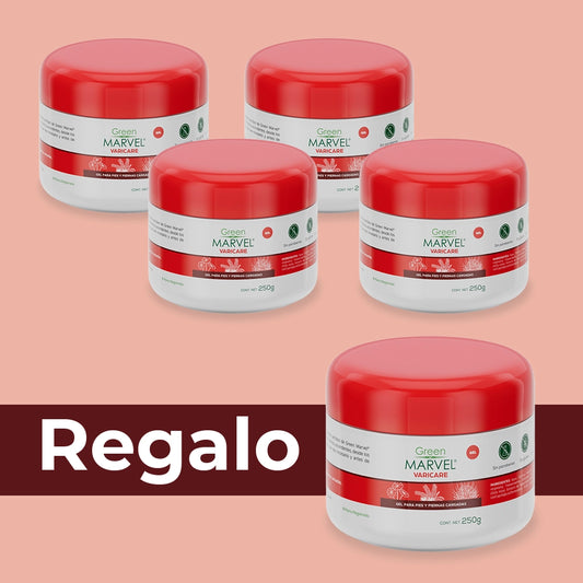 Green Marvel Varicare 250g 4 pzs + 1GMVaricare 250g de Regalo